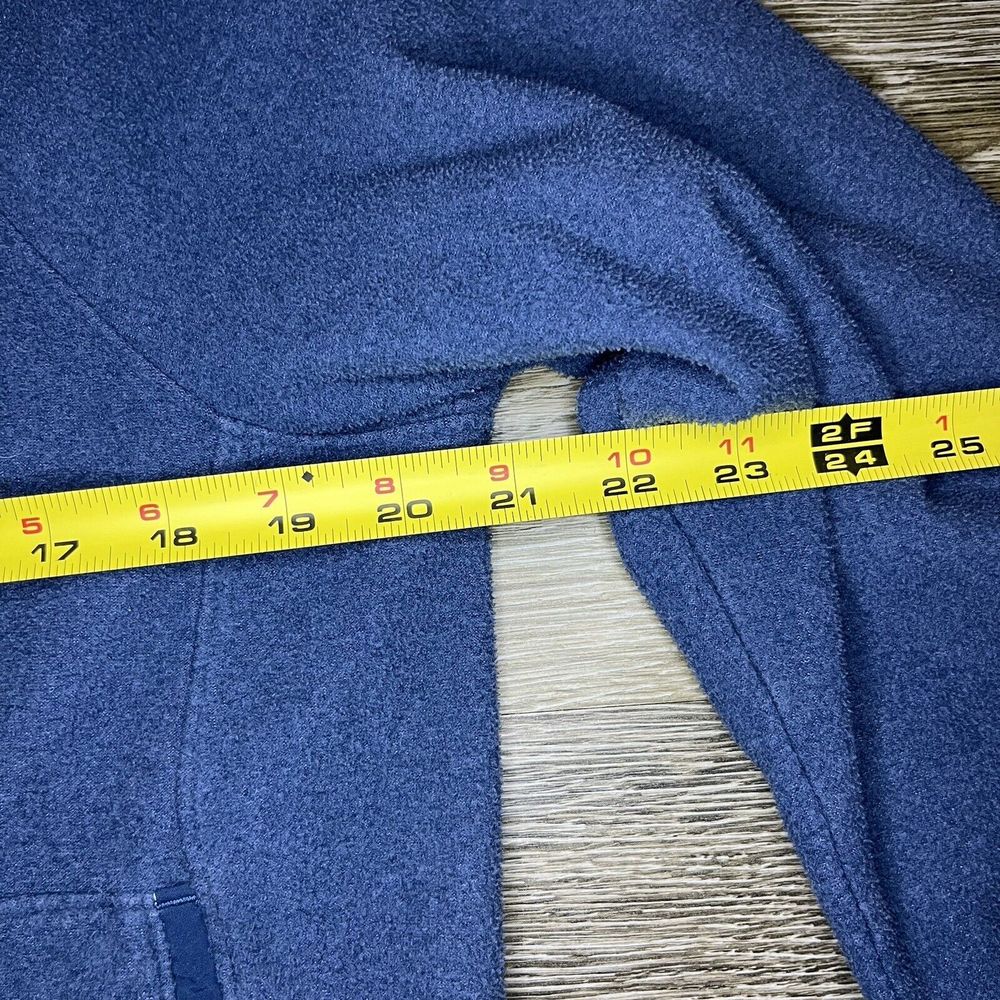 The North Face Womens Canyonland Pullover Hoodie Lrg Blue Thermal Fleece Jacket - Picture 10 of 11